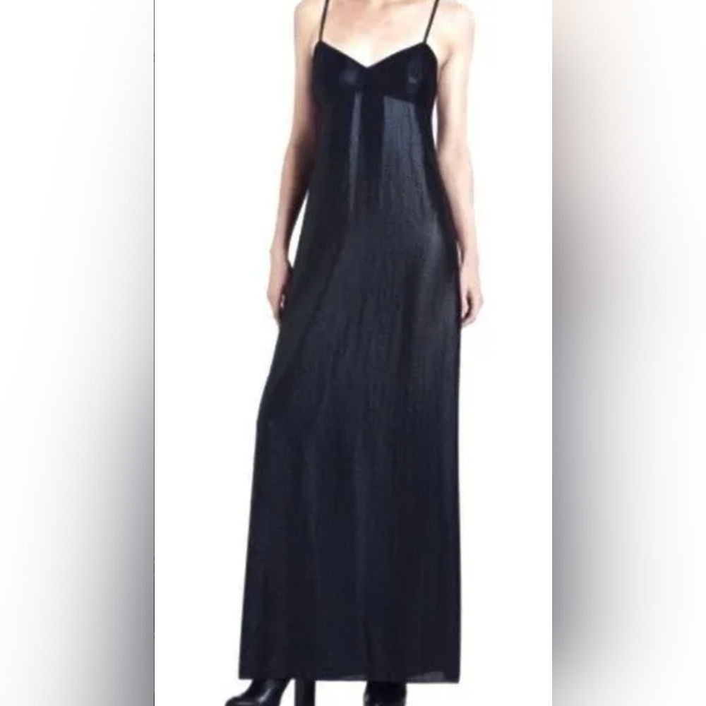 BCBG MAXAZRIA Maxi Slip Dress Deanne Womens XS Black Cocktail Elegant Prom